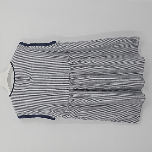 Savanna Jane Down to Georgia Blue Striped Mini Dress Size 1X - Picture 4 of 9